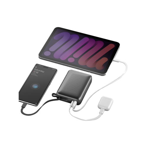 Energea Integra Ultra 45 Power Bank 20000mAh With Build in USB-C Cable & Display - Gunmetal