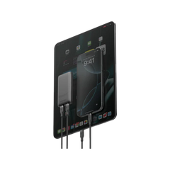 TW-EDGE65-GUN | ENERGEA Travelworld Edge 65 | 2C Pd/Pps/Qc3.0 Wall Charger | 65W (Us+Uk+Eu) - Gun - GulfStore.com