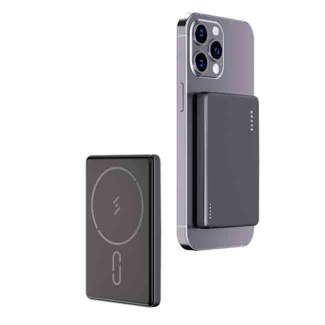 BP-20 , BRAVE Ultra Slim 10000mAh Magnetic Wireless Power Bank 15W With Stand, 20W Type-C