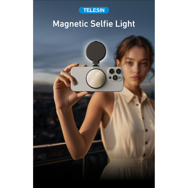 Telesin C03 Magnetic Seflie Ring Light--Black
