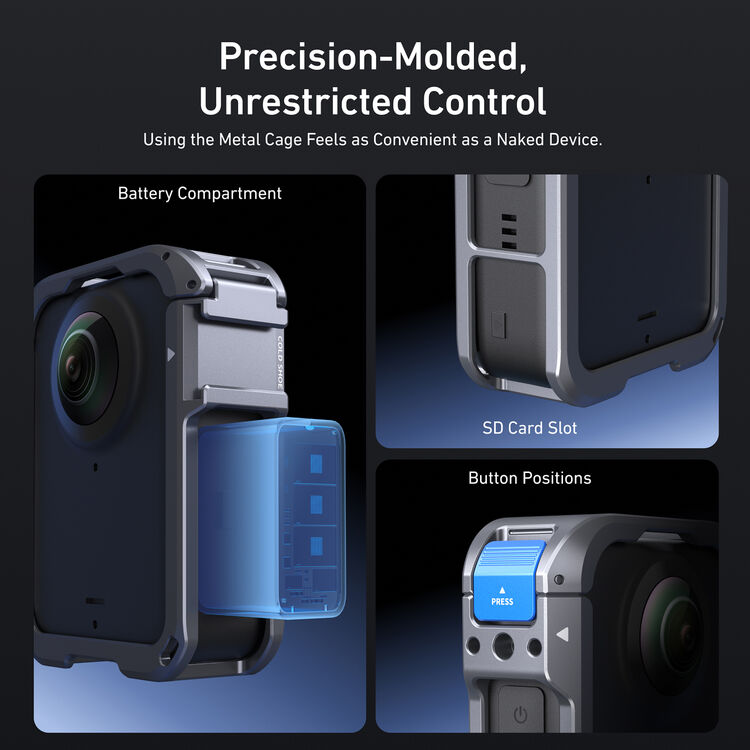 Telesin Metal cage for DJI OSMO 360