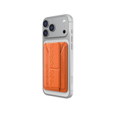 SK-KADO-HAXAORG | SKINARMA MAGNETIC CARDHOLDER WITH GRIP-STAND KADO | Synthetic Leather | ORANGE - GulfStore.com