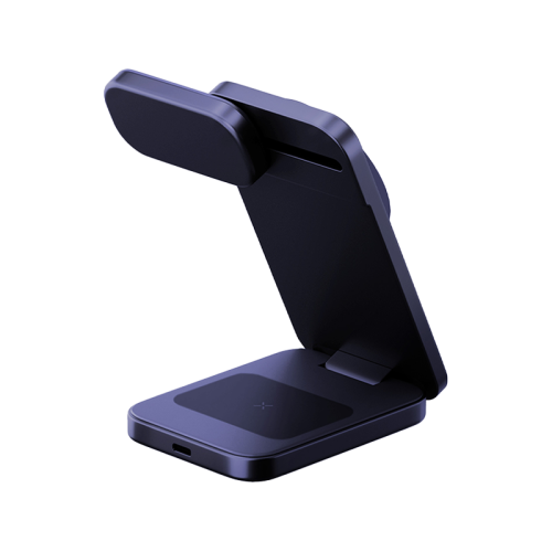 MAG-TRIO2-BLU | ENERGEA Magtrio 2 | 3-In-1 Foldable Qi2.2 Wireless Charger 25W |Indigo Blue - GulfStore.com