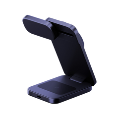 MAG-TRIO2-BLU | ENERGEA Magtrio 2 | 3-In-1 Foldable Qi2.2 Wireless Charger 25W |Indigo Blue - GulfStore.com