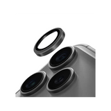 Uniq Optix Prime Stainless Steel Frame Sapphire Camera Lens Protector for iPhone 17 Pro & 17 Pro Max - Silver Chrome