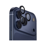Uniq Optix Prime Stainless Steel Frame Sapphire Camera Lens Protector for iPhone 17 Pro & 17 Pro Max - Navy Chrome