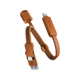 CBL-SHTHKEY-ORG015 | ENERGEA Sheath Key | 2-In-1 USB-C To USB-C + USB-A 480 Mbps With 60W | Cable | 15CM | Orange