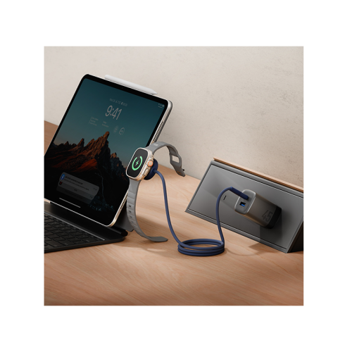 CBL-FLDWATCH-PNK | ENERGEA Flow | Duo Watch 2-In-1 C To C + Watch Cable | 480Mbps | 60W | 1.5M | Pink - GulfStore.com