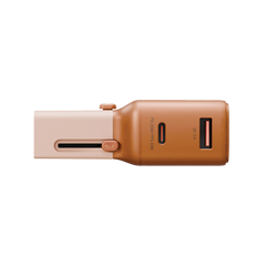 TGA-35-ORG | ENERGEA Travelgo 1-Port USB-C & 1-Port USB-A 35W Travel Adapter | Orange - GulfStore.com