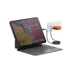 TGA-35-ORG | ENERGEA Travelgo 1-Port USB-C & 1-Port USB-A 35W Travel Adapter | Orange - GulfStore.com