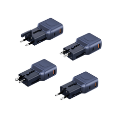 TGA-35-BLU | ENERGEA Travelgo 1-Port USB-C & 1-Port USB-A 35W Travel Adapter | Blue - GulfStore.com