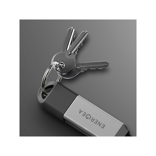 CBL-SHTHKEY-ORG015 | ENERGEA Sheath Key | 2-In-1 USB-C To USB-C + USB-A 480 Mbps With 60W | Cable | 15CM | Orange