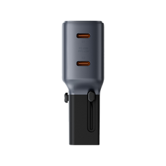 TGA-35-GUN | ENERGEA Travelgo 1-Port USB-C & USB-A 35W Pd Travel Adapter | Gunmetal Black - GulfStore.com