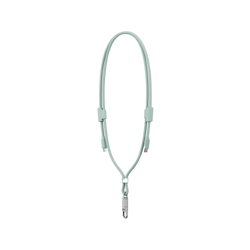 CBL-LASS-SAG150 | ENERGEA Lasso Lanyard | USB-C To USB-C Cable 480Mbps 240W With Lanyard Card | 1.5M | Sage