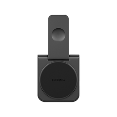 MAG-DUO-GUN | ENERGEA Magcube | 2 In 1 Foldable Magsafe Fast Wireless Charger | Gunmetal - GulfStore.com