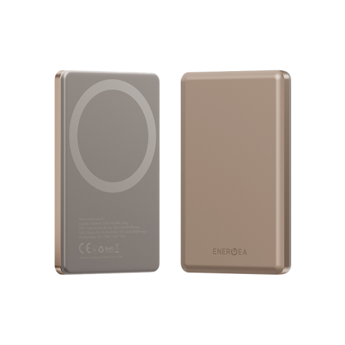 AP-MINI5K-GLD | ENERGEA Alupac Mini | 5000Mah Mini Aluminium Magsafe Compatible Power Bank | Gold