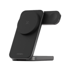 MAG-TRIO-GUN | ENERGEA Magtrio | 3-In-1 Foldable Magnetic Fast Wireless Charger | Gunmetal Eol - GulfStore.com