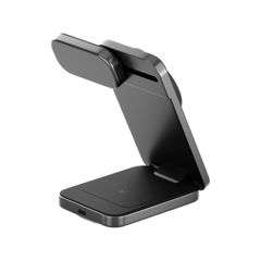 MAG-TRIO-GUN | ENERGEA Magtrio | 3-In-1 Foldable Magnetic Fast Wireless Charger | Gunmetal Eol - GulfStore.com
