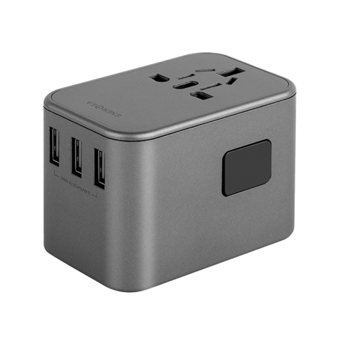 TWA35-GUN | ENERGEA Travelworld Adapter 35 | 3A2C 35.5W | Gunmetal - GulfStore.com