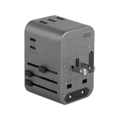 TWA35-GUN | ENERGEA Travelworld Adapter 35 | 3A2C 35.5W | Gunmetal - GulfStore.com