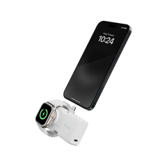 GPW-KODA-WHT | Bazic Gopower Koda | 2-In-1 5000Mah Foldable USB-C / Lightning Pin Powerbank With Apple Watch Charger | Vanilla - GulfStore.com