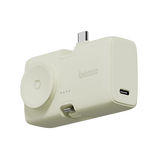 GPW-KODA-GRN | بازيك غو باور كودا | بنك طاقة 2 في 1 قابل للطي بسعة 5000 ميلي أمبير في الساعة مع منفذ USB-C / Lightning وشاحن ساعة أبل | فستقي