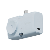 GPW-KODA-BLU | Bazic Gopower Koda | 2-In-1 5000Mah Foldable USB-C / Lightning Pin Powerbank With Apple Watch Charger | Bubblegum - GulfStore.com