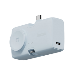 GPW-KODA-BLU | Bazic Gopower Koda | 2-In-1 5000Mah Foldable USB-C / Lightning Pin Powerbank With Apple Watch Charger | Bubblegum - GulfStore.com