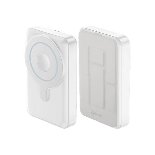 GPW-10K-WHT | Bazic Gopower 10K | 10000Mah Magsafe Compatible Power Bank With Built-In Apple Watch Charger | White - GulfStore.com