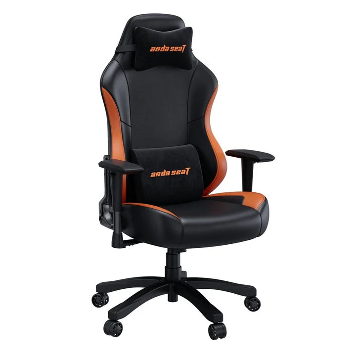 Andaseat Luna series Gaming Chair Large - Black/orange