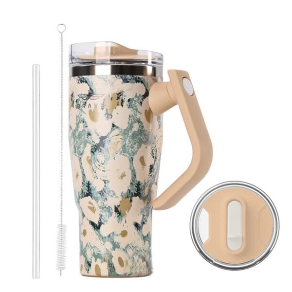 18972 | BT-04YR | Brave Temp Guard Vacuum Insulated Travel Mug | Yellow Rose