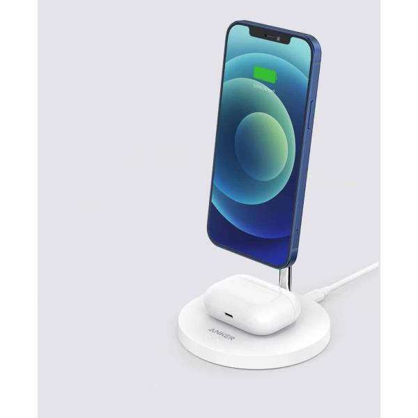 Anker PowerWave Magnetic 2-in-1 Wireless Charging Stand Lite