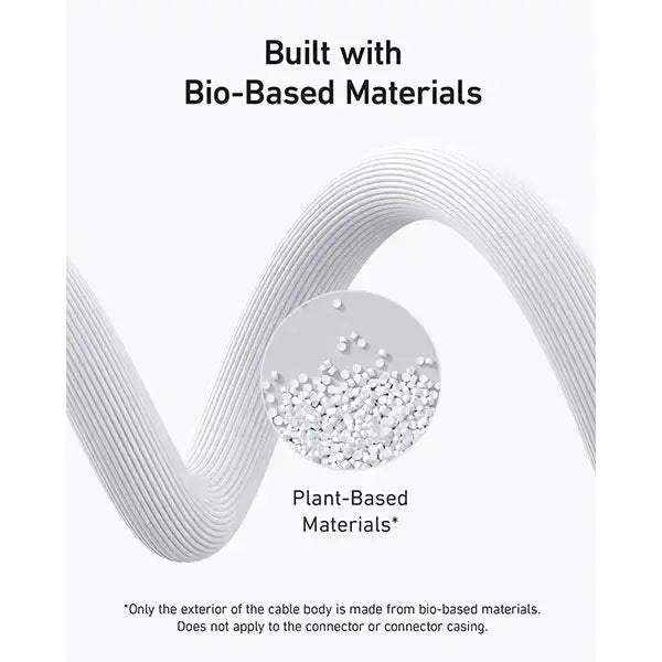 Anker 544 USB-C to USB-C Cable 140W (Bio-Based) (1.8m/6ft) A80F2H21 - White - GulfStore.com