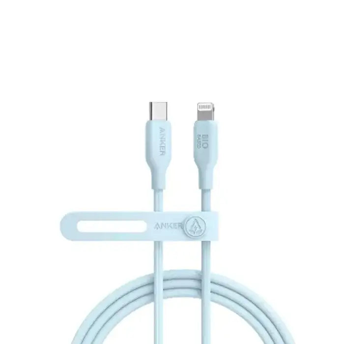 Anker 542 USB-C TO LIGHTNING CABLE (BIO-BASED) (0.9M/3FT) A80B1H31 - BLUE - GulfStore.com