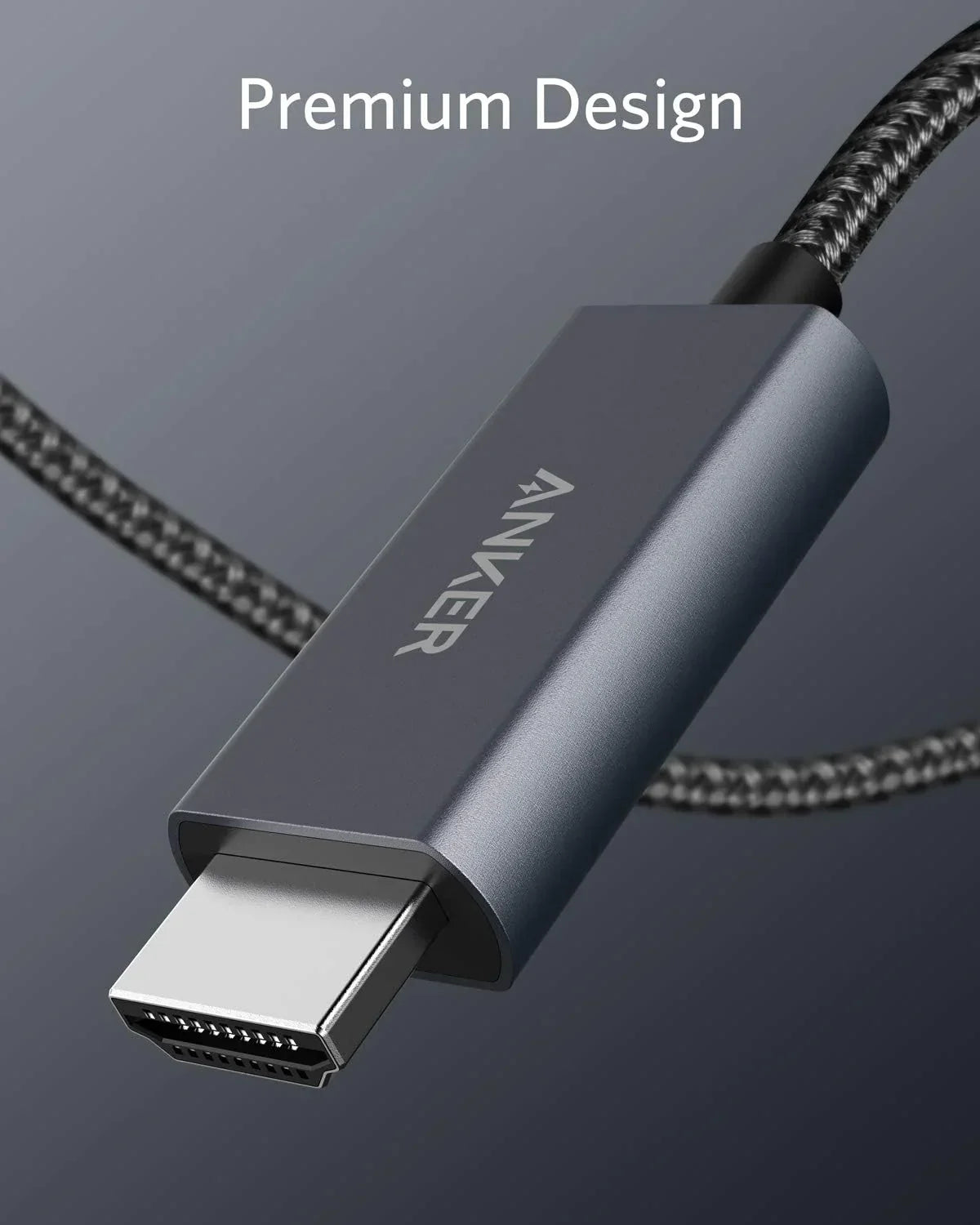 Anker 311 USB-C to HDMI 4K Nylon Cable (1.8m/6ft) -Black A8730H11