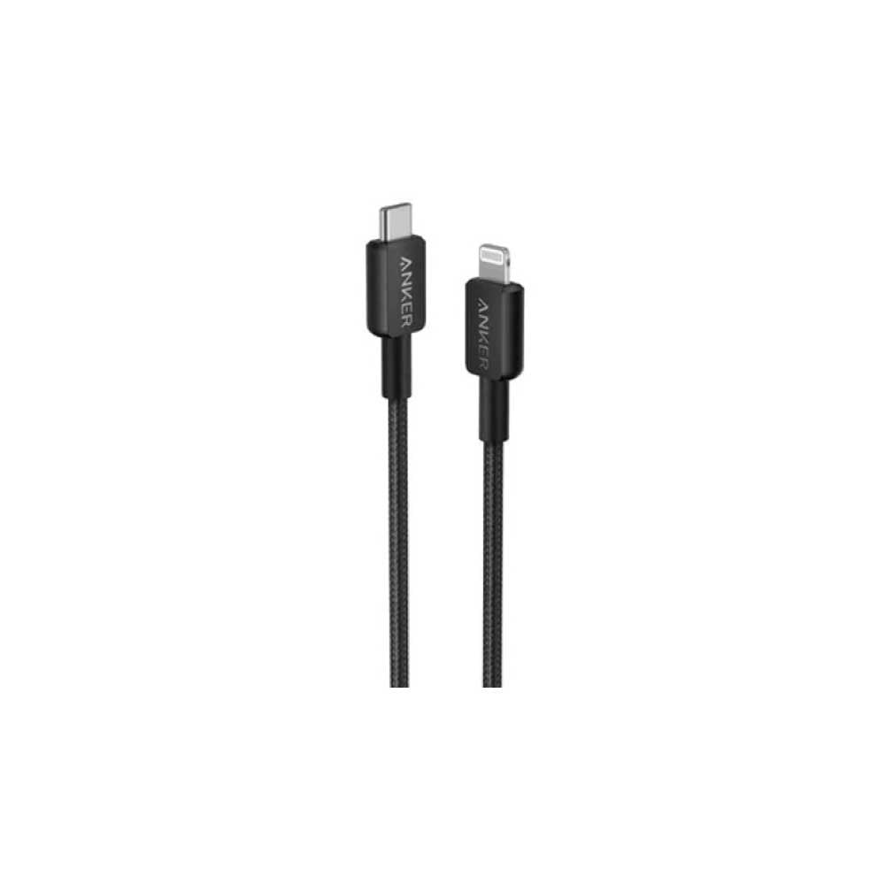 Anker 322 USB-C to Lightning Cable Braided (1.8m/6ft) A81B6H11 - Black