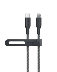 Anker 542 USB-C to Lightning Cable (Bio-Nylon) (1.8m/6ft) - Black A80B6H11 - GulfStore.com