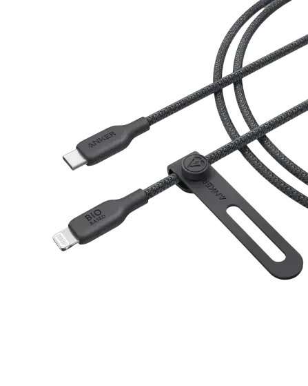 Anker 542 USB-C to Lightning Cable (Bio-Nylon) (1.8m/6ft) - Black A80B6H11 - GulfStore.com