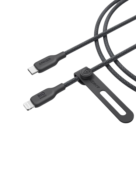 Anker 542 USB-C to Lightning Cable (Bio-Nylon) (0.9M/3FT) A80B5H11 - Black