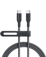Anker 543 USB-C to USB-C 100W (Bio-Nylon) (1.8m/6ft) A80F6H11 - Black - GulfStore.com