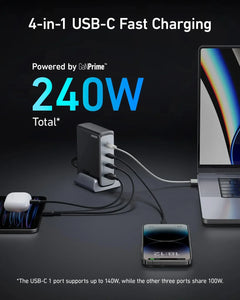 anker prime 240w gan desktop charger