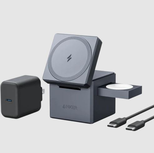 Anker 3-in-1 Cube with MagSafe -Gray [Y1811KA1]