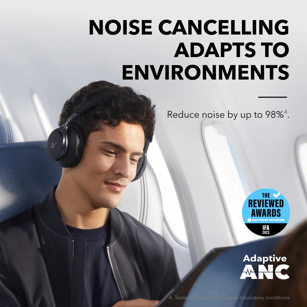 Anker Souncore Space One | Active Noise Cancelling Headphones - Black