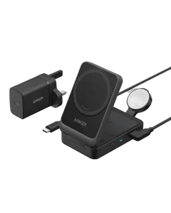 B2557211 Anker MagGo Wireless Charging Station (15W, Foldable 3-in-1) -Black - GulfStore.com