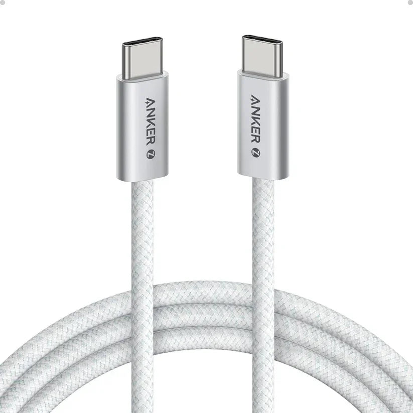 Anker Zolo USB-C to USB-C Cable 240W Braided (0.9m/3ft) -White