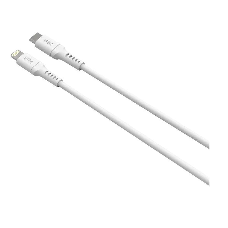كابل Feeltek USB-C إلى Lightning بطول 180 سم - TPE - أبيض