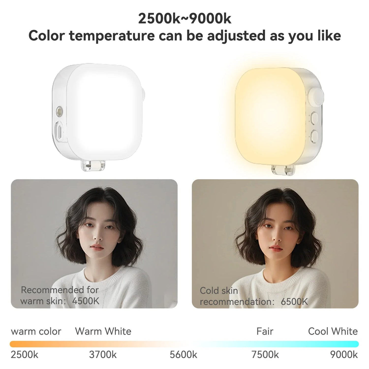 Telesin Magnetic Ice Cube Light for Phones