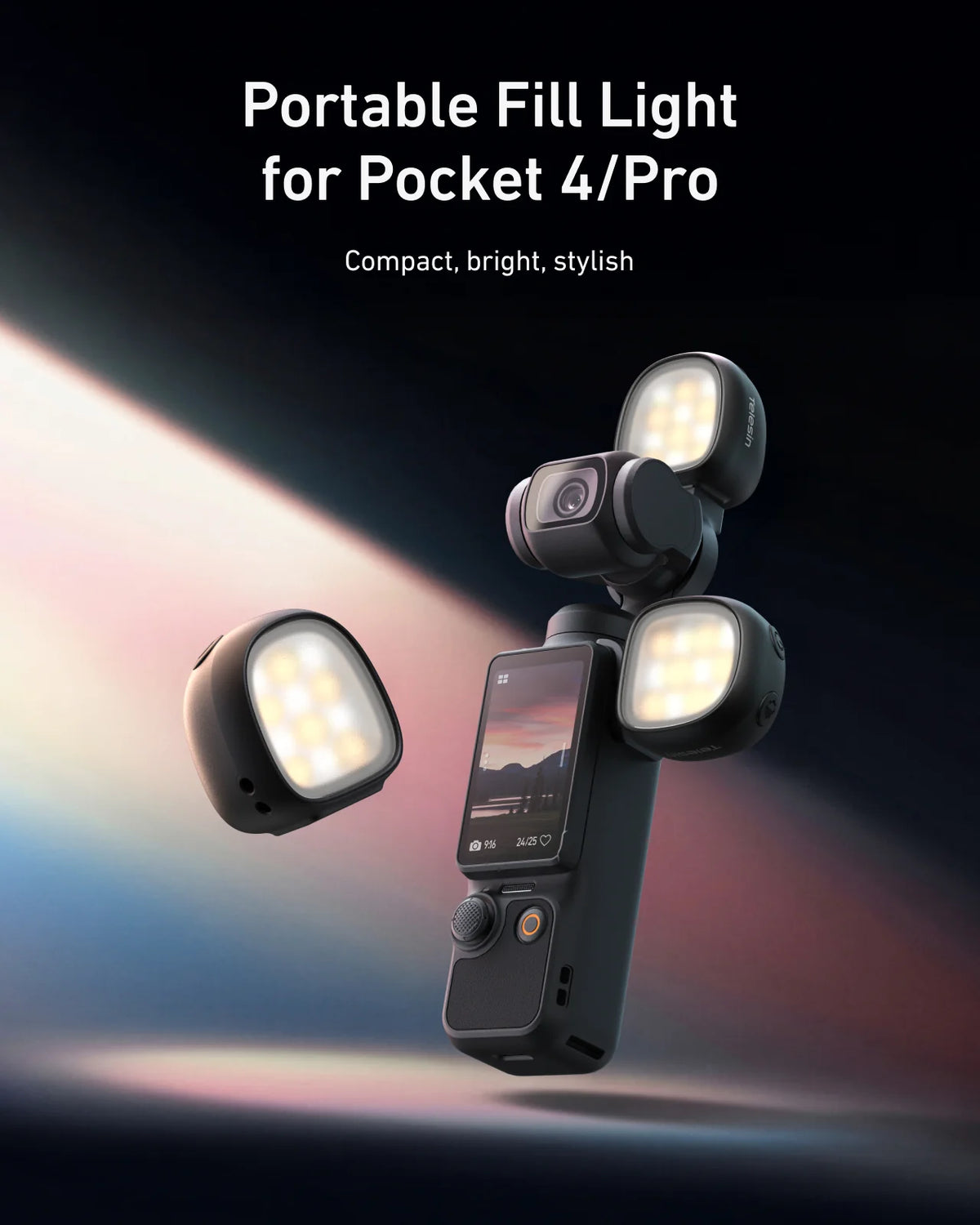 Telesin Mini Fill Light-Dual Light Kit for Pocket 4/ 4P