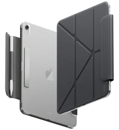 Uniq Camden Lite Case With Detachable Pencil Sleeve for iPad 11" (A16) - Charcoal Grey