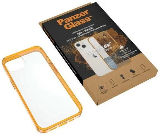 PanzerGlass ClearCase for Apple iPhone 2021 6.1'', Tangerine AB - 0333